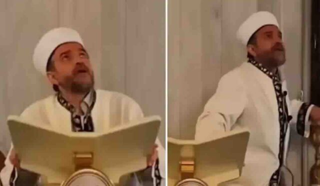 Cami içinde depremle yüzleşen imamın yaptığı önemli davranış.