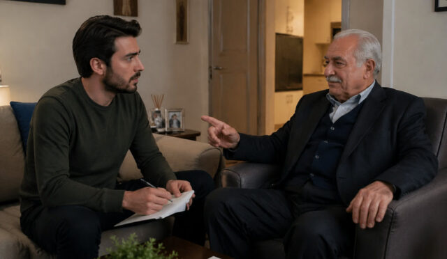 Kapı çalınır. Selçuk’un eşi, kapıyı aralar.