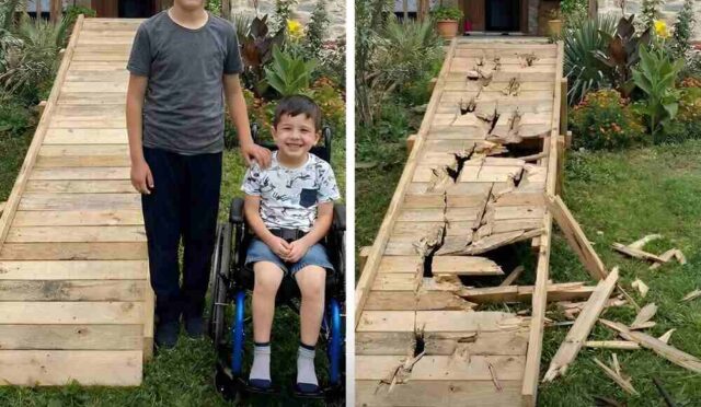 Oğlumun Engelli Komşumuza Destek Olmak Amacıyla Yaptığı Geçiş Rampası